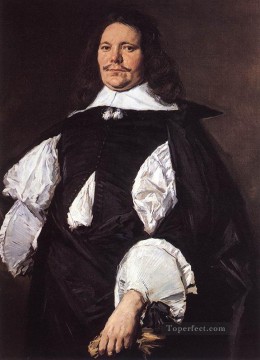  hombre Pintura - Retrato de un hombre 2 Siglo de oro holandés Frans Hals